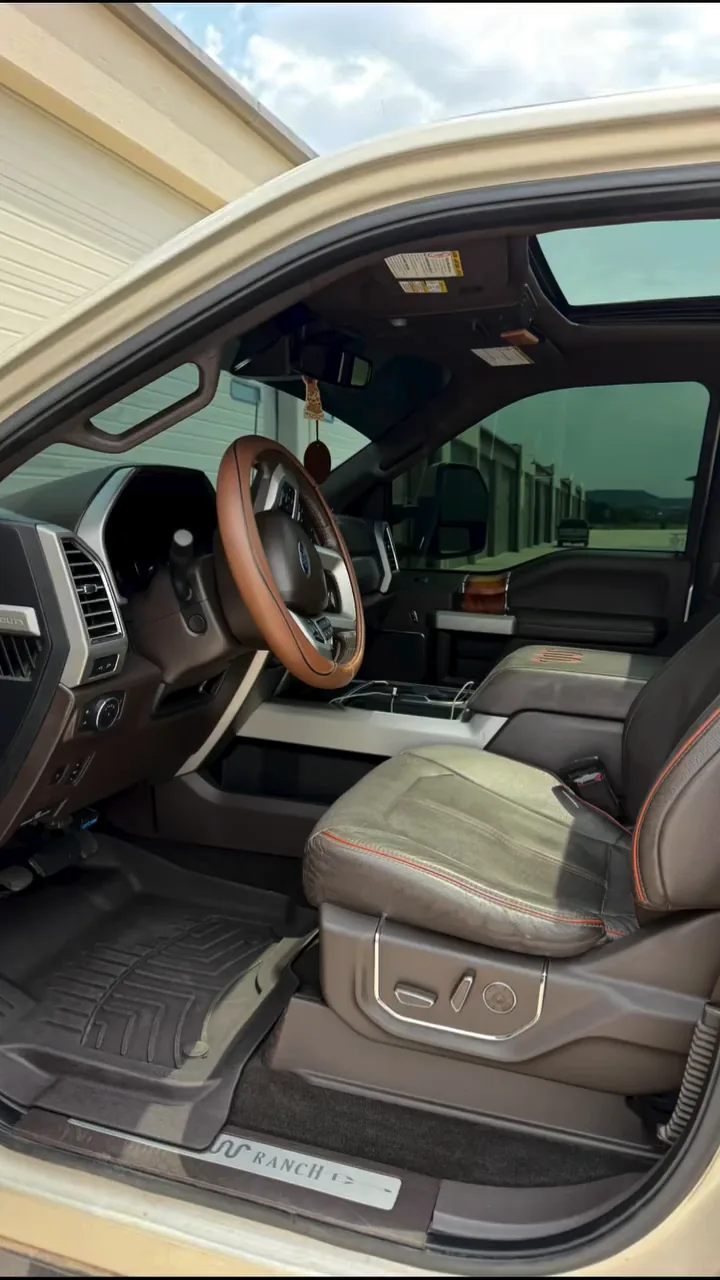Clean finished cabin of a Ford F-250