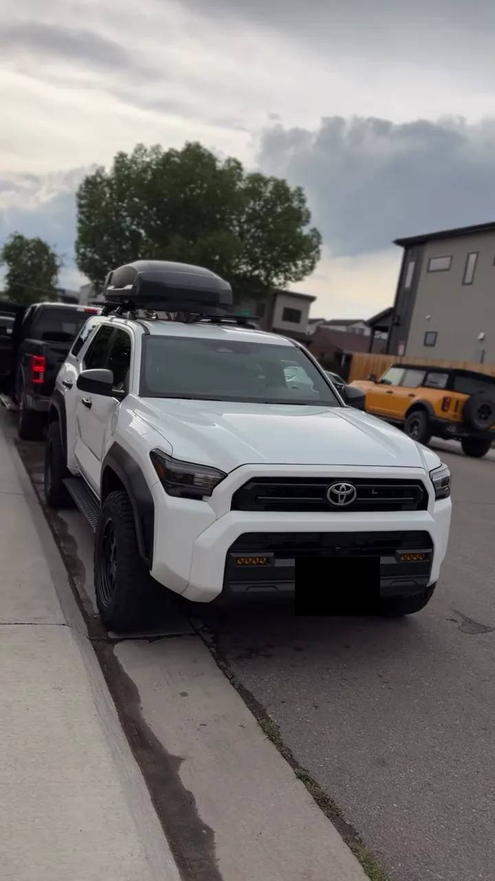 Finished white Toyota 4Runner outdoors